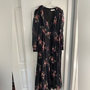 Ieena Mac Duggal floral gown